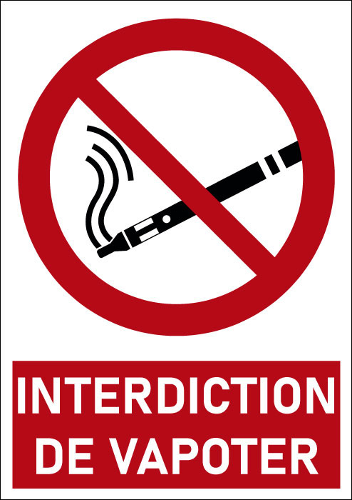 Pictogramme Interdiction de vapoter
