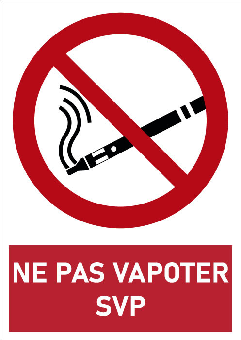Pictogramme Ne pas vapoter SVP