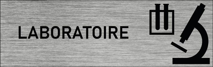 Plaque de porte Laboratoire