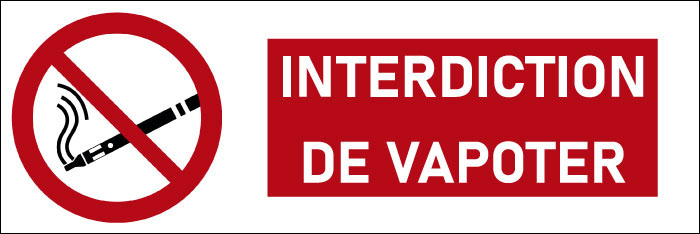 Pictogramme Interdiction de vapoter