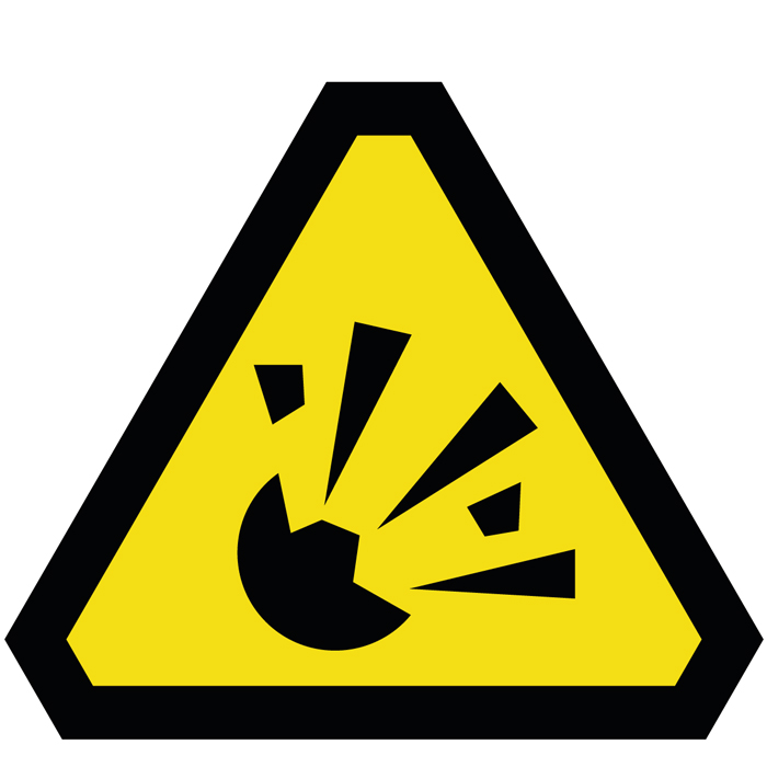 Danger matière explosive
