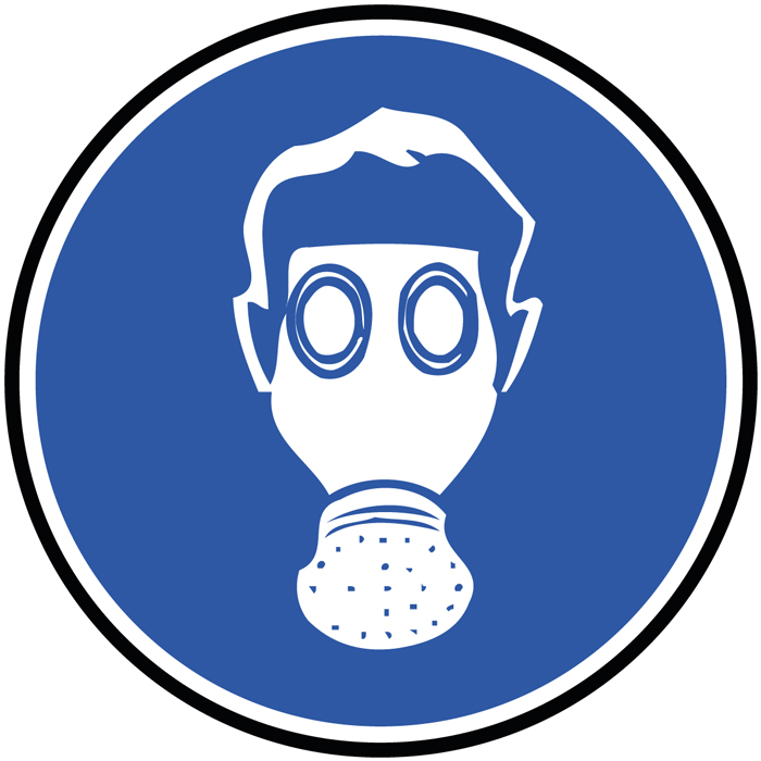 Pictogramme Protection obligatoire des voies respiratoires photoluminescent