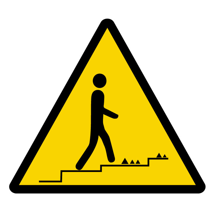 Pictogramme Accès accidenté vers le haut - STF 3135S