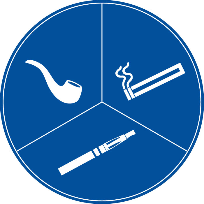 Pictogramme Emplacement fumeurs et vapoteurs