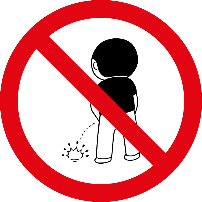 Pictogramme Défense d'uriner 3