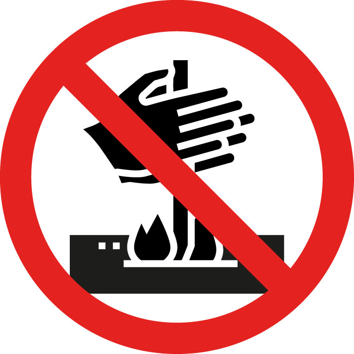 Pictogramme Défense de faire du feu