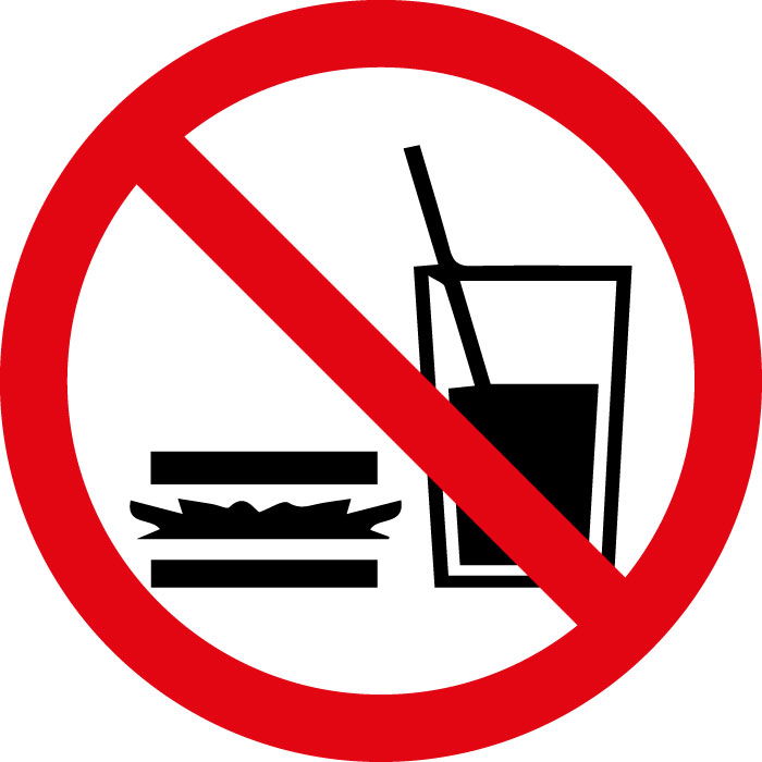 Pictogramme Nourriture interdite