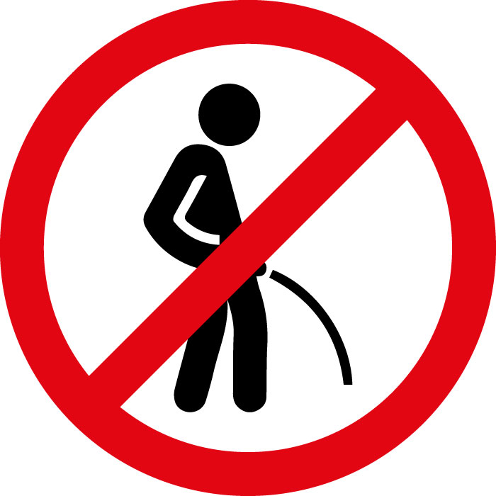 Pictogramme Défense d'uriner 3