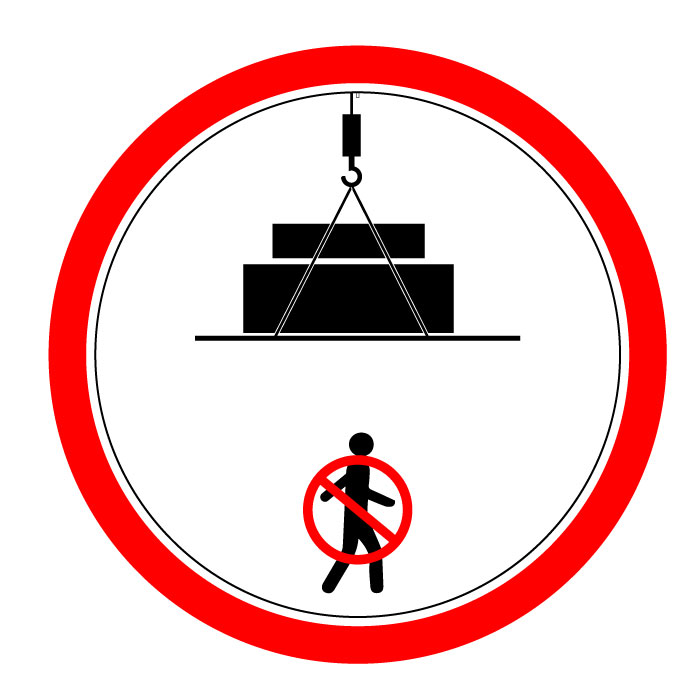 Pictogramme charge suspendue