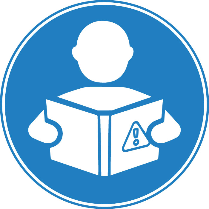 Pictogramme Prendre connaissance du mode d'emploi-manuel