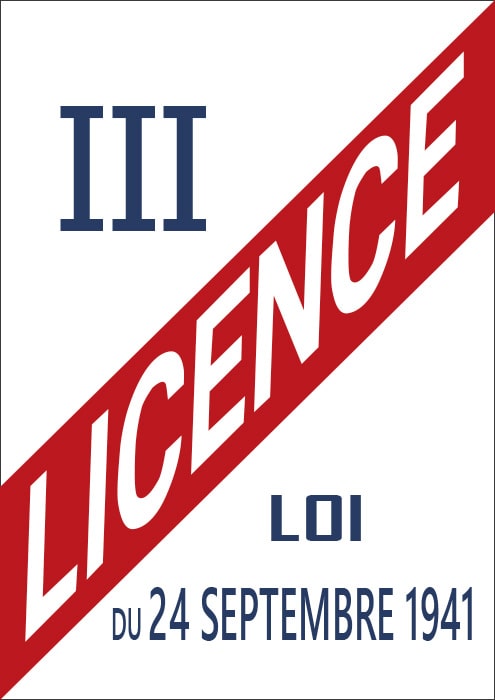Panneau Licence III