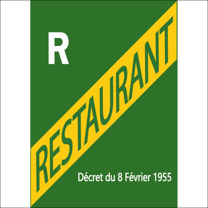 Panneau Licence restaurant R