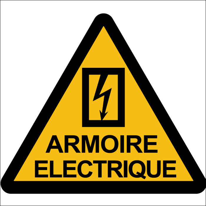 Pictogramme danger armoire électrique