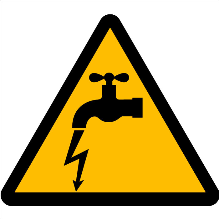 Pictogramme Fuite électrique