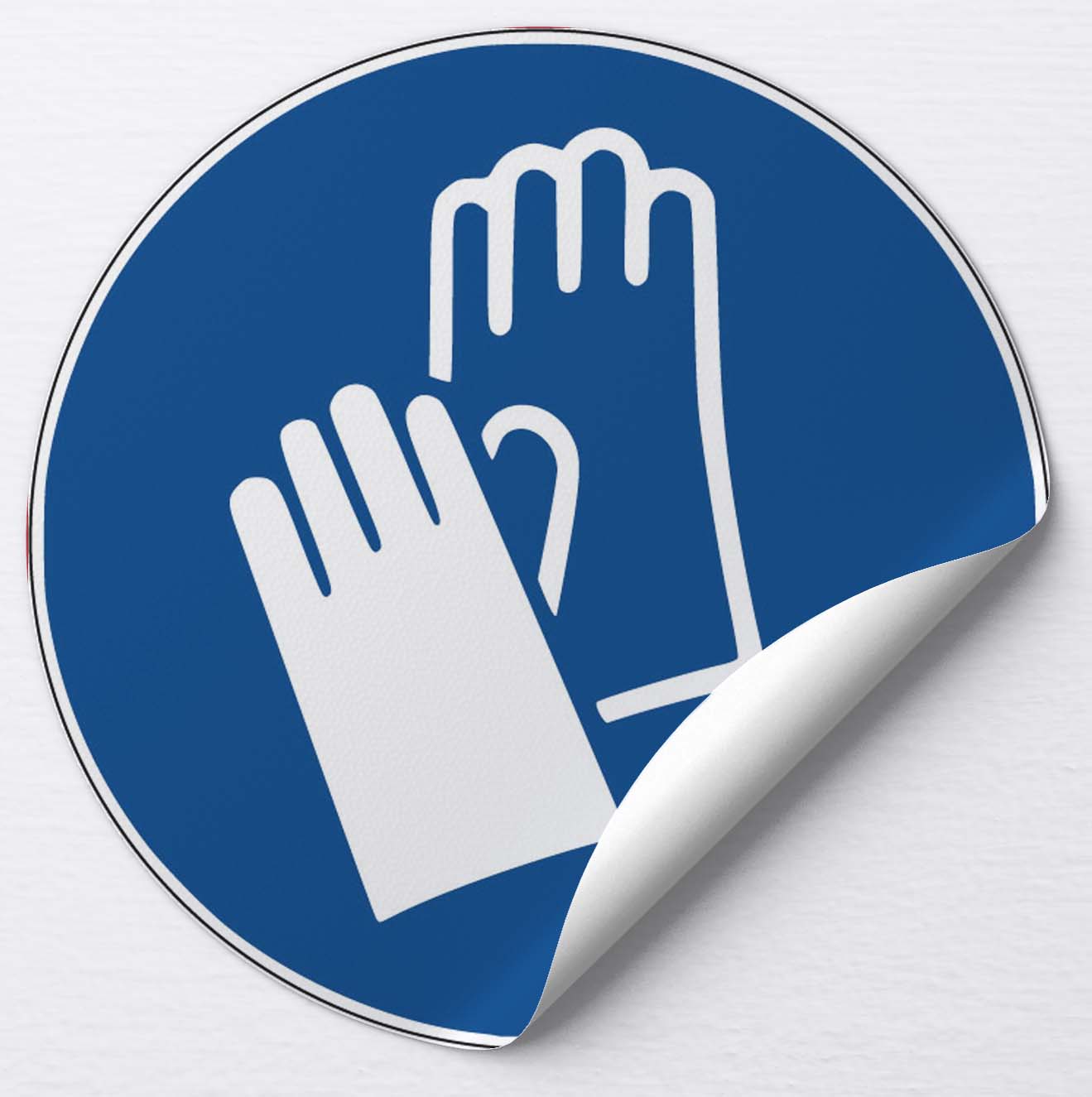 Autocollant Protection obligatoire des mains-gants de protection
