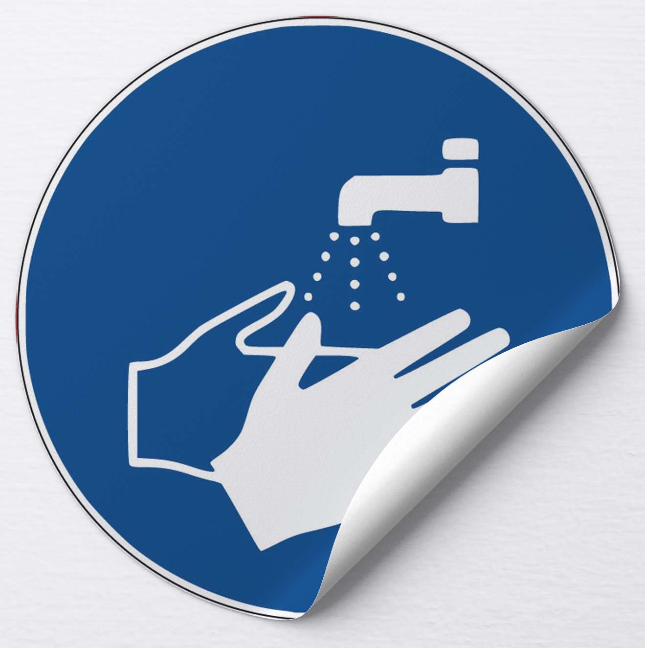 Autocollant Lavage obligatoire des mains
