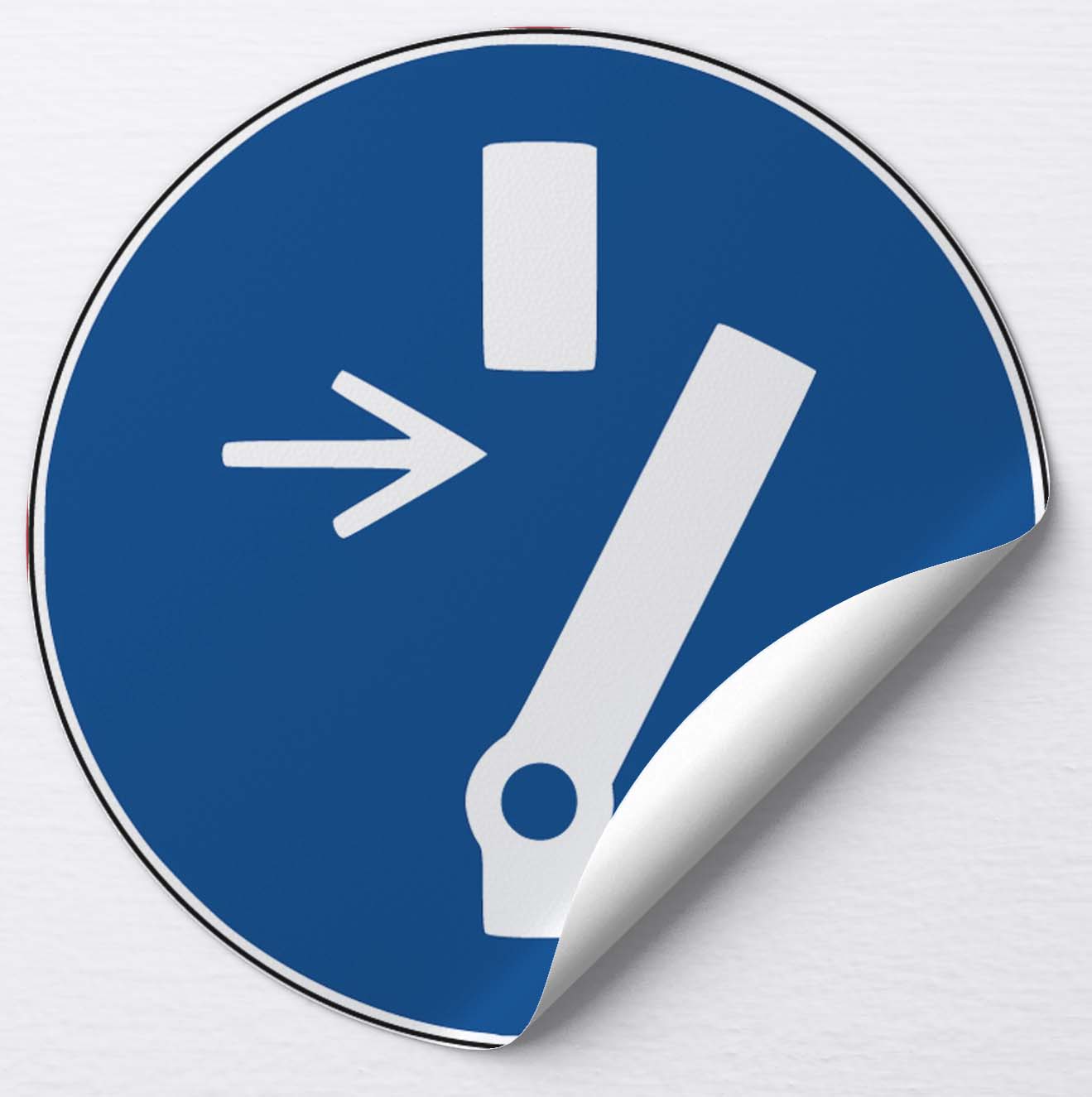 Autocollant Débrancher avant d'effectuer une activité de maintenance ou une réparation