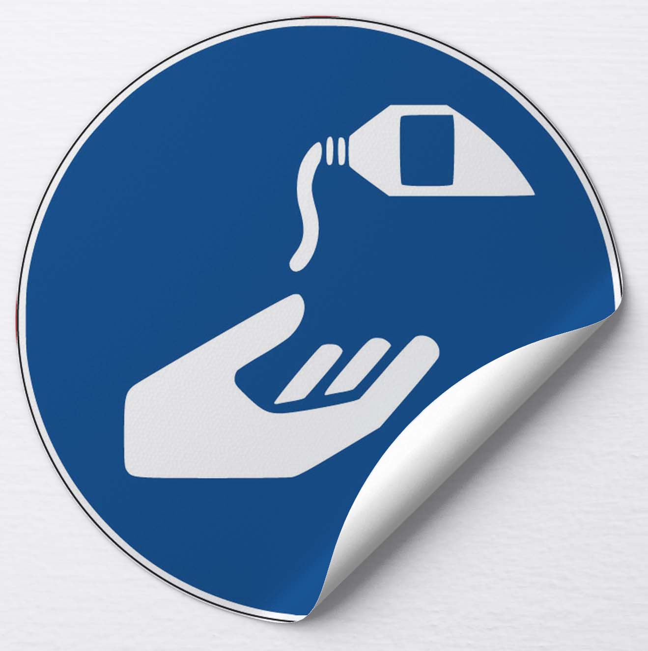 Autocollant Utiliser une crème de protection
