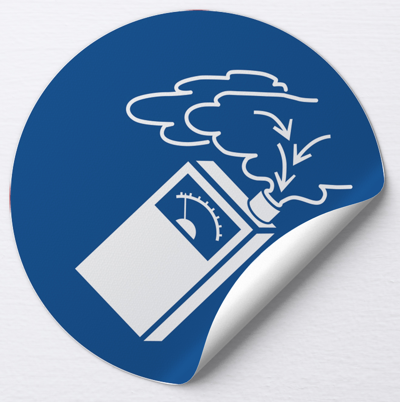 Autocollant Utiliser le détecteur de gaz