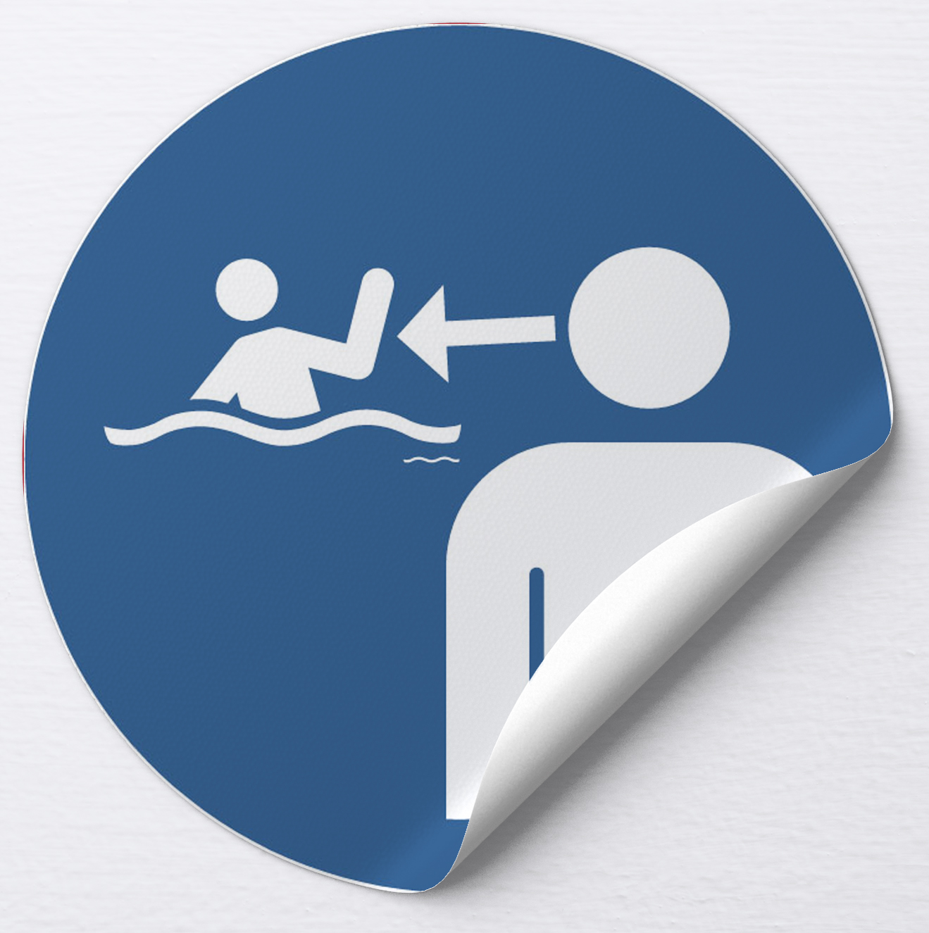 Autocollant Surveiller les enfants en environnement aquatique