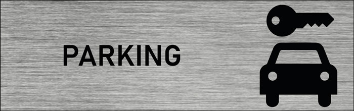 Plaque de porte Parking 2