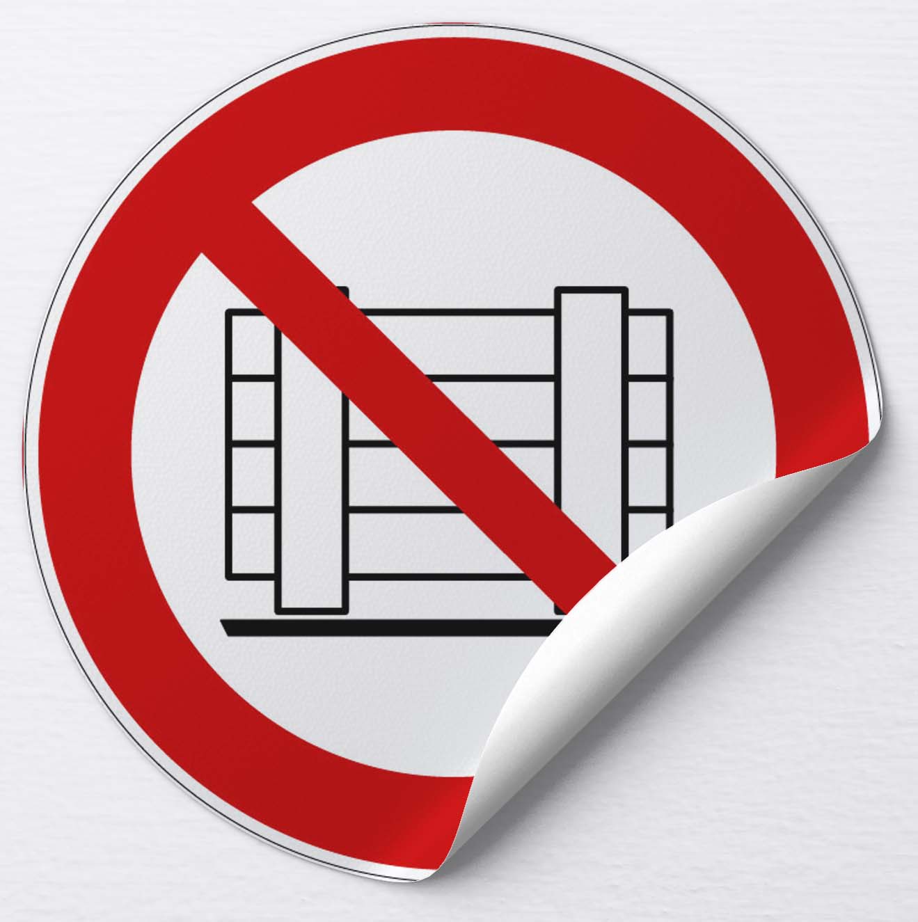 Autocollant Ne pas obstruer