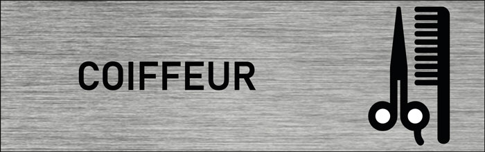 Plaque de porte Coiffeur