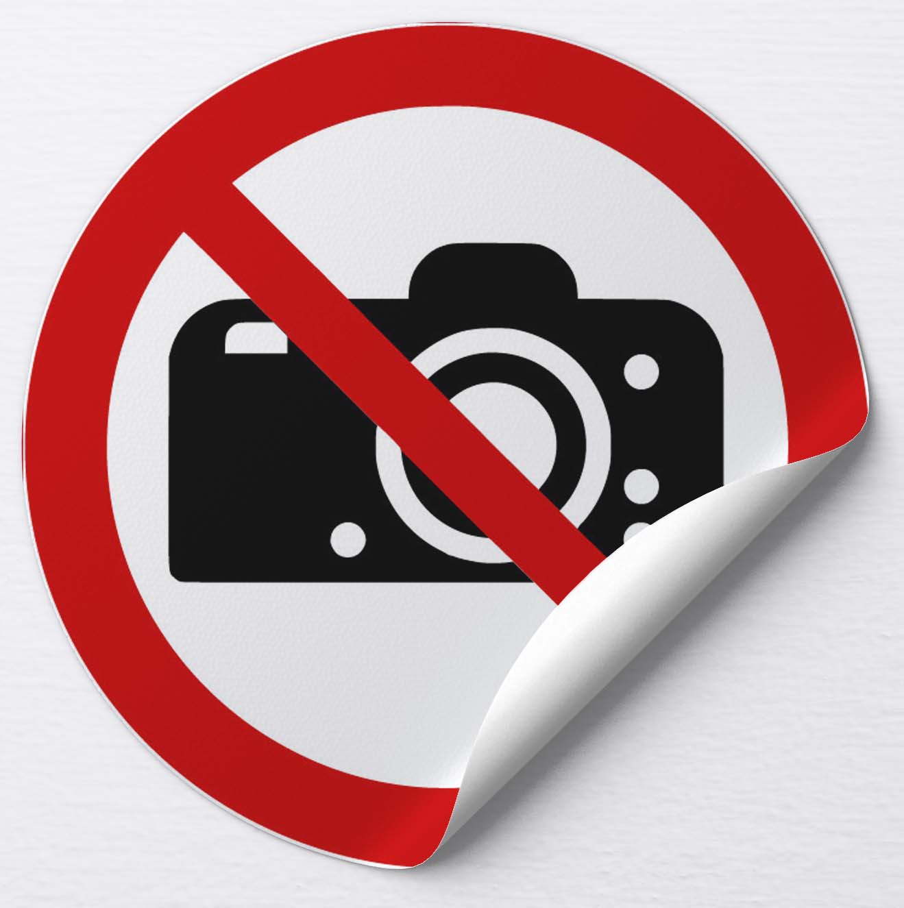 Autocollant Interdiction de photographier