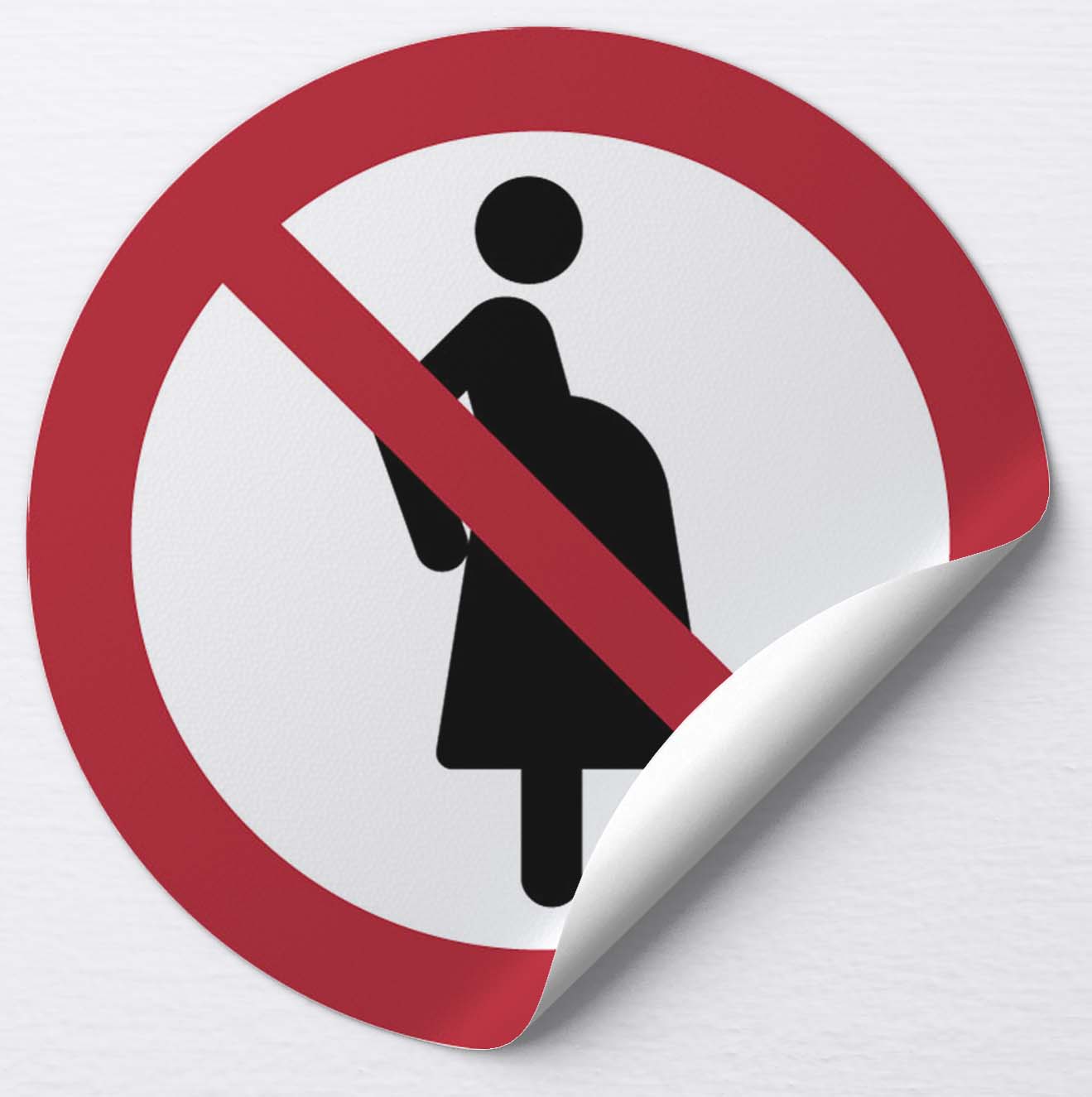 Autocollant Femmes enceintes non autorisées

