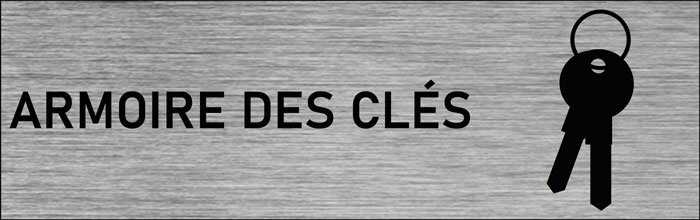 Plaque de porte Armoire des clés 2