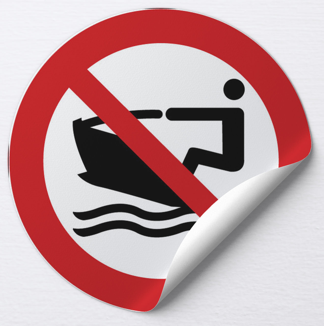 Autocollant Pas de jet ski
