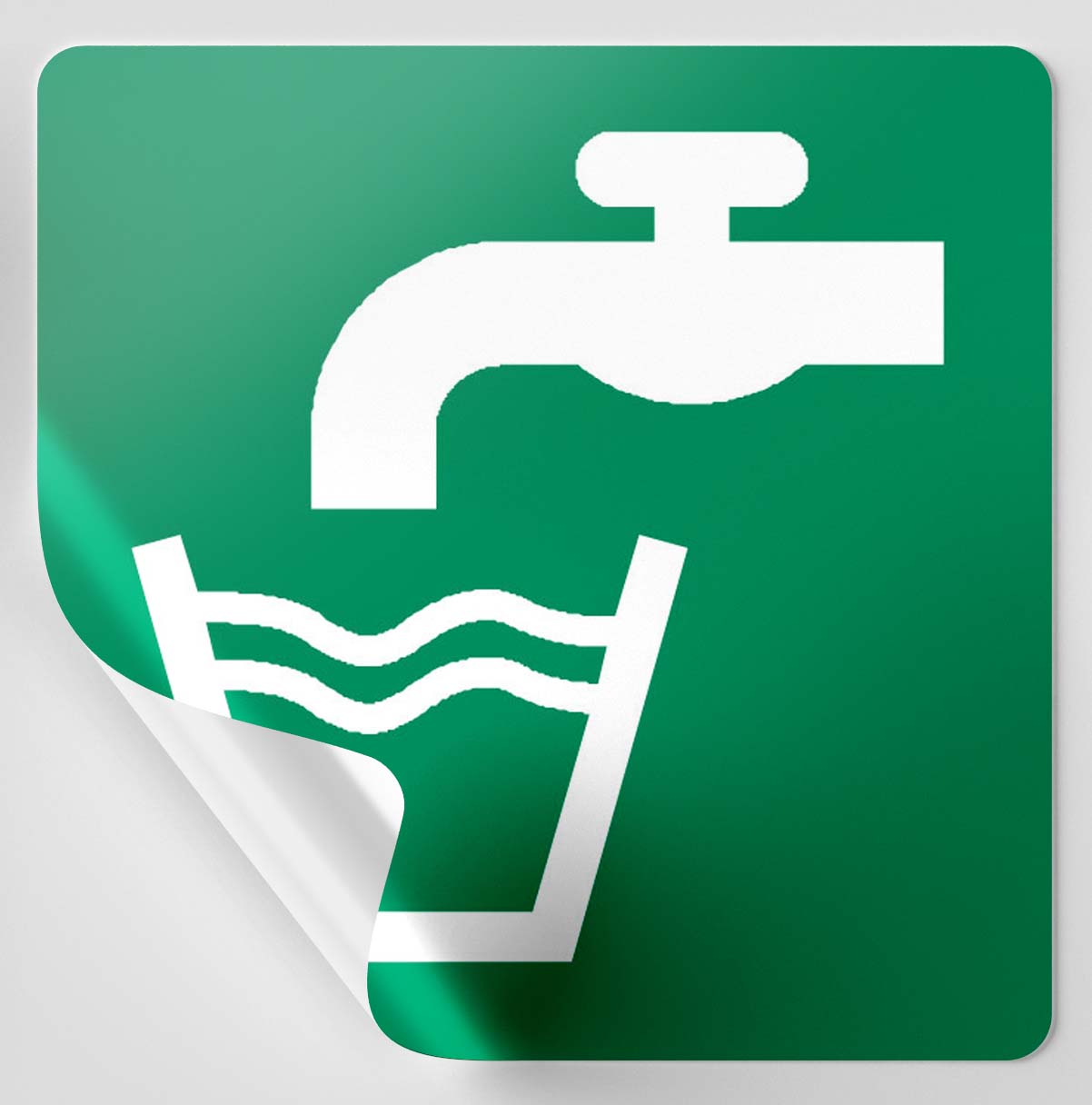 Autocollant eau potable
