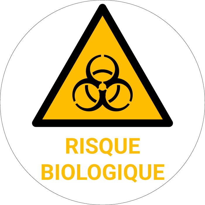 Panneau pictogramme Risque biologique