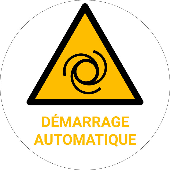 Panneau pictogramme Démarrage automatique