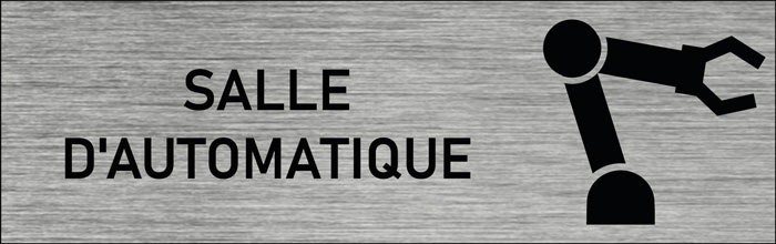 Plaque de porte Salle d'automatique