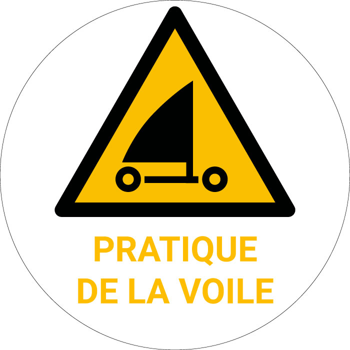 Panneau pictogramme Pratique de la voile