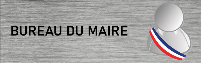 Plaque de porte Bureau du maire