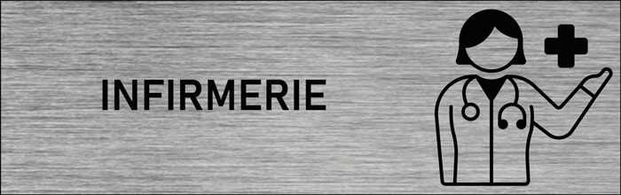 Plaque de porte Infirmerie 2