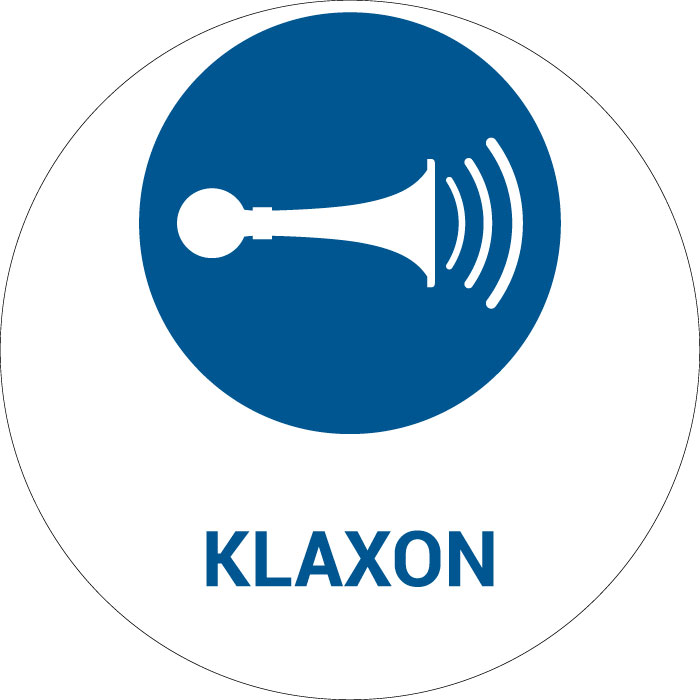 Panneau pictogramme Klaxon