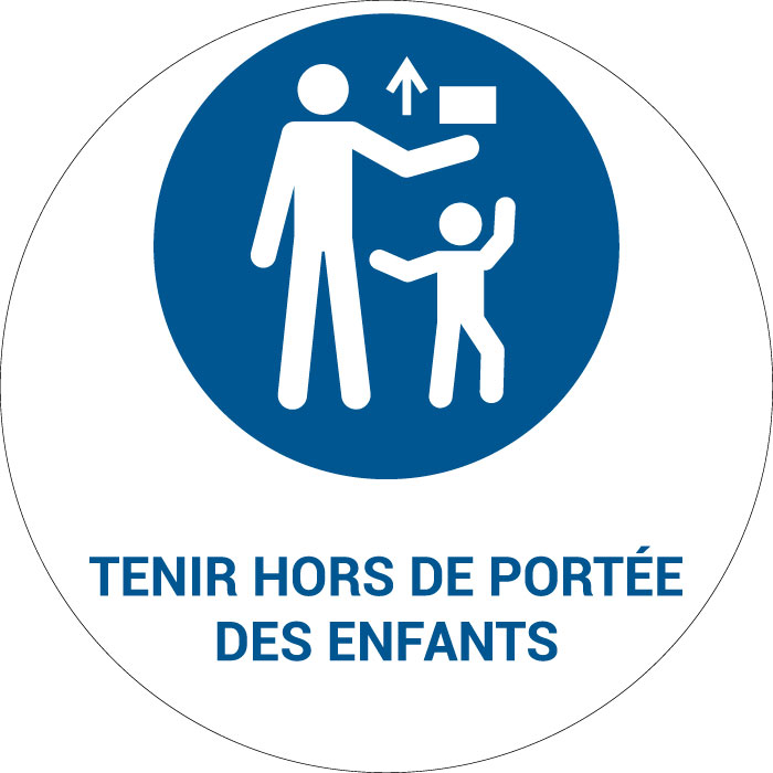 Panneau pictogramme Tenir hors de portée des enfants