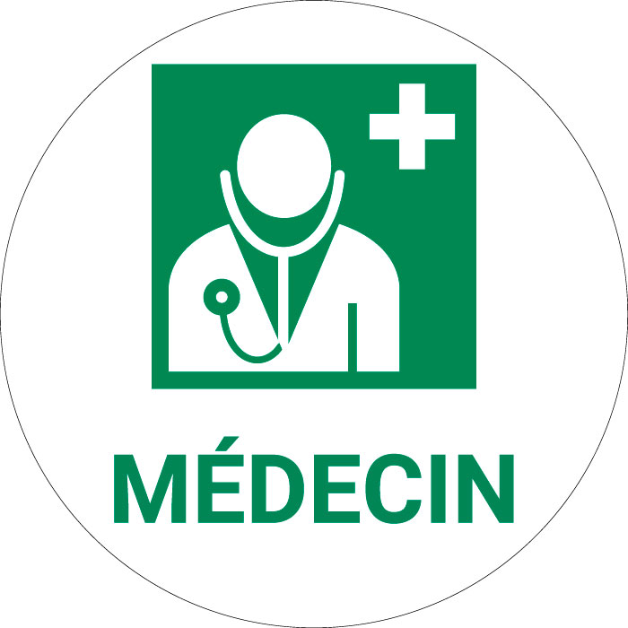 Panneau pictogramme Médecin
