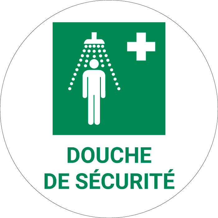 Panneau pictogramme Douche de sécurité
