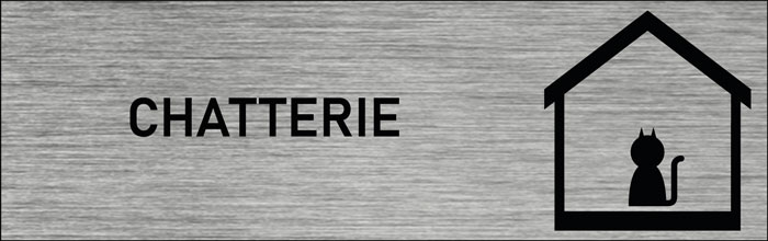 Plaque de porte Chatterie