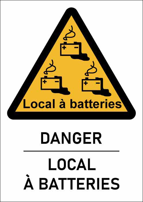Panneau Danger local à batteries format A