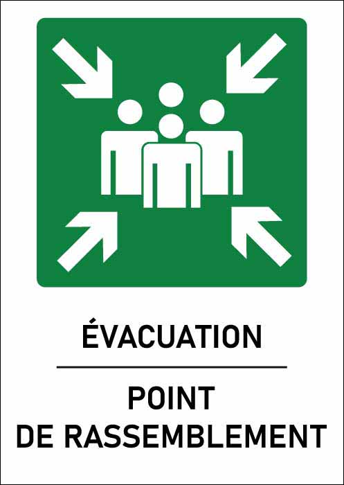 Panneau Point de rassemblement format A