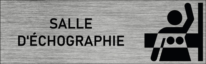 Plaque de porte Salle d'échographie