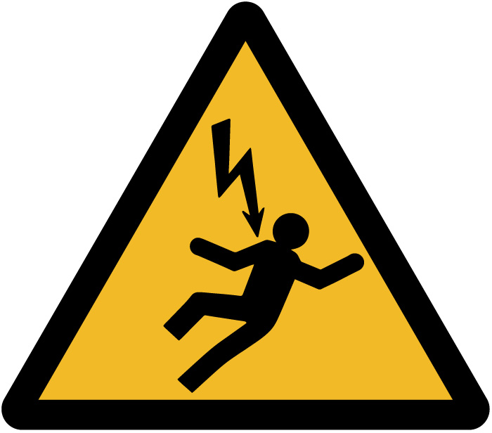 Pictogramme danger électrique électrocution