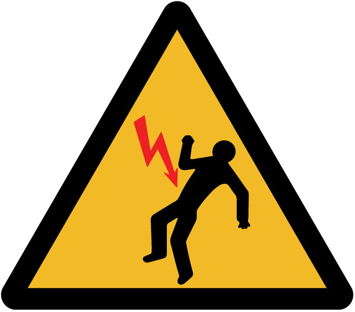 Pictogramme danger électricité électrocution