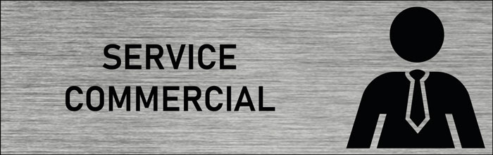 Plaque de porte Service commercial 2