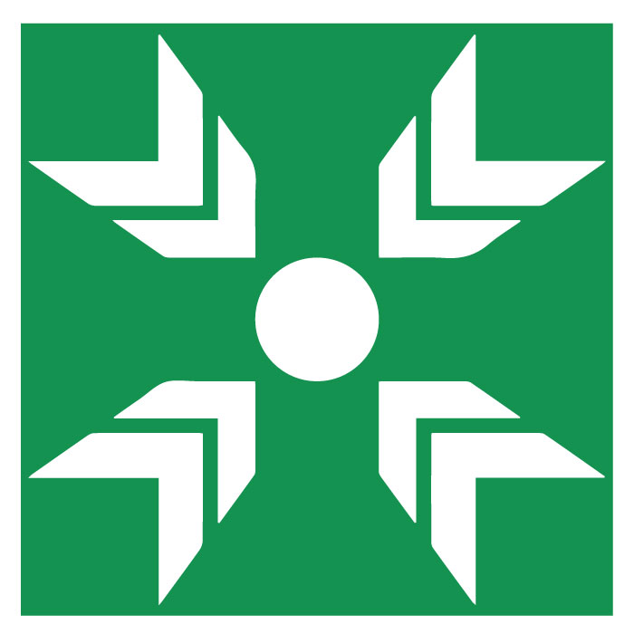  Panneau point de rassemblement et de regroupement
